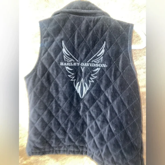 Harley Davidson matching vest/ pant set - Picture 4 of 11